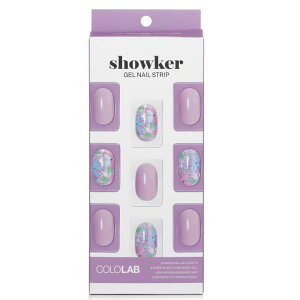 yԗDǃVbvzcololab showker gel nail strip # csa311 violet flower 1pcs[yVCO]