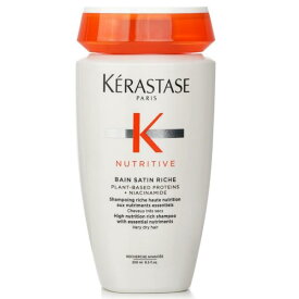 【送料無料】ケラスターゼ nutritive bain satin riche high nutrition rich shampoo with essential nutriments (very dry hair) 250ml【楽天海外直送】