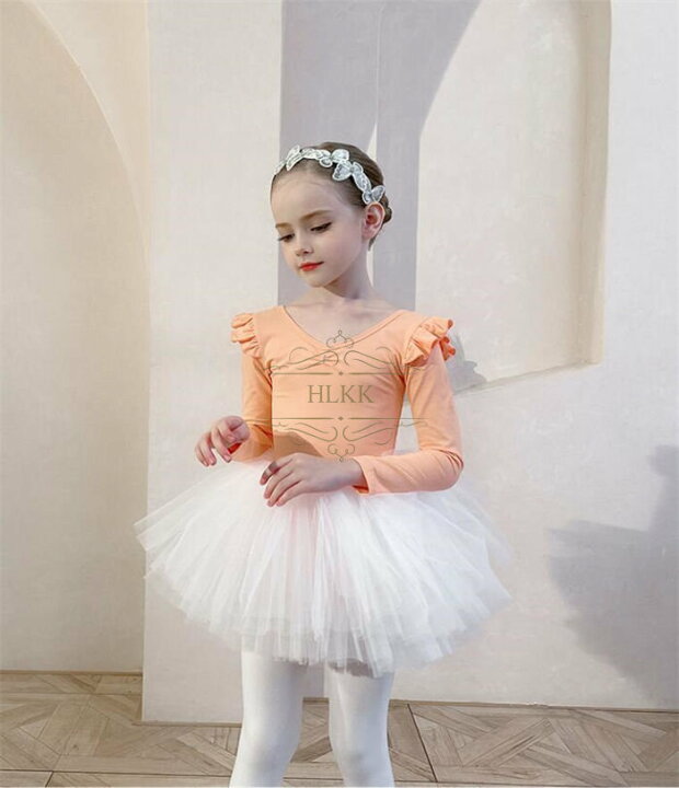 子供バレエ レオタード 女の子 練習着 バレエ発表会 ステージ 細身 演出バレエ 可愛い バレエ形体服 スカート