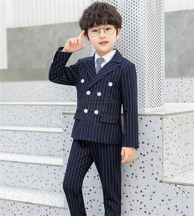 楽天市場】ストライプスーツ 男の子 子供 キッズ フォーマルスーツ  