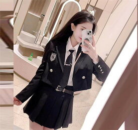 JK制服 4点セット 2点セット 卒業式 スーツ 学生服 女の子 長袖 セットアップ 高校制服 ブレザー ネクタイ スクール制服 入学式スーツ 韓国風 上下セット 入学式 卒業式 発表会
