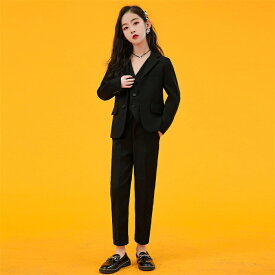 卒業式 スーツ 女の子 キッズ ダンス衣装 セットアップ パンツスーツ 2点セット 3点セット ジャケット ベスト パンツ ストリート ロック 子供スーツ キッズスーツ 小学生 中学生 高校生 入学式 卒業式 卒園式 結婚式 演出 舞台 ステージ