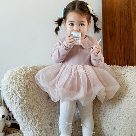 ベビードレス 女の子 セレモニードレス ピンク ベビー ドレス ワンピース 長袖 ベビー服 結婚式 子供ドレス キッズドレス ベビーワンピース チュールドレス 子どもワンピース 姉妹 お揃い 服 赤ちゃん かわいい おしゃれ 73 80 90 100cm