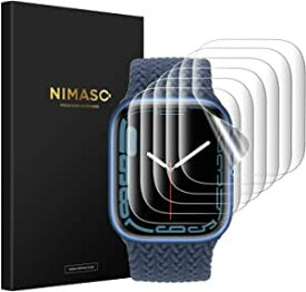 6枚組 NIMASO フィルム 41mm Apple Watch series 7 対応 apple watch7 保護フィルム アップルウォッチ 用 NSW21J361