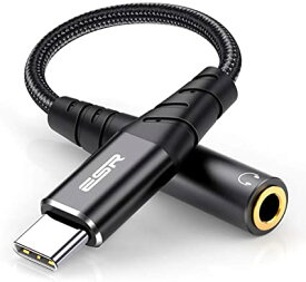 ESR USB Type-C to 3.5 mm メスイヤホンジャックアダプター USB-C to Auxオーディオドングルケーブル Pixel 4/3/2/XL対応 Samsung Galaxy Note 10/10 Plus/S20/S20 Plu