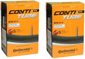 2本セット コンチネンタル Continental MTB 仏式チューブ 27.5x1.75-2.5(47-584/62-584) バルブ長42mm 並行輸入品