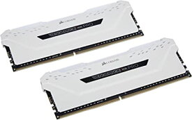 CORSAIR DDR4-3600MHz デスクトップPC用 メモリ VENGEANCE RGB PROシリーズ 16GB 8GB 2枚 CMW16GX4M2D3600C18W