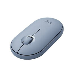 ロジクール ワイヤレスマウス 無線 マウス Pebble M350BL 薄型 静音 ブルー ワイヤレス windows mac Chrome Android Surface iPad OS M350 国内正規品