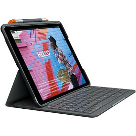 ロジクール iPad 10.2 インチ 対応 第9世代 第8世代 第7世代 キーボード iK1055BK グラファイト SLIM FOLIO 薄型 Bluetooth キーボード一体型 ケース 国内正規品
