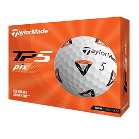 TAYLOR MADE(テーラーメイド) TP5 pix(ティーピーファイブ ピックス) ゴルフボール 5ピース 2021年モデル N0803201 ホワイト