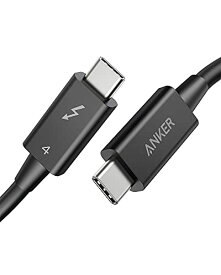 Anker USB-C USB-C Thunderbolt 4 100W ケーブル 0.7m ブラック 100W出力 8K対応 40 Gbps 高速データ転送 MacBook Air Pro iPad Pro/Air 他対応