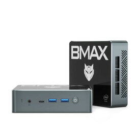 BMAX ミニPC 16GB DDR4 512GB SSD Intel N100 Linux(Ubuntu win 11 mini PC 最大3.4GHz 4コア4スレッド 静音性 省電力 豊富なポート 4K 60Hz 3画面同時出力 Type-C (
