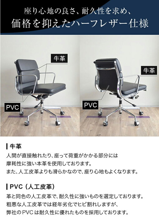 楽天市場】【1年保証】国内在庫 アルミナム チェア イームズ リ 