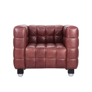 【3年保証】受注生産 クーブス ソファ ヨゼフ ホフマン リプロダクト 本革 1シート 一人掛け | プレミアムシリーズ レザー ソファ ミッドセンチュリー デザイナーズ おしゃれ シンプル