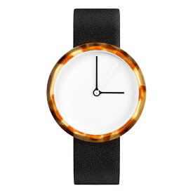 アーク コレクティブ AARK Collective プリズム トータス 腕時計 メンズ 白文字盤 革ベルト 本革 黒色 ブラック 男性