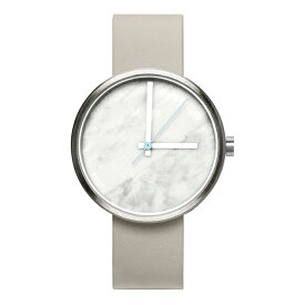 アーク コレクティブ AARK Collective マーブル カラーラ 腕時計 メンズ 革ベルト 本革 グレー アッシュ 灰色 男性