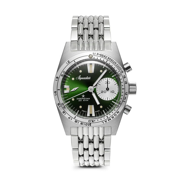 楽天市場】AQUASTAR アクアスター ディープスター 2022 39mm クロノ 