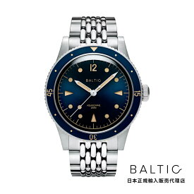 バルチック BALTIC WATCHES アクアスカーフ ブルー ギルト ステンレススチール ライス ブレスレット メンズ 男性用 腕時計