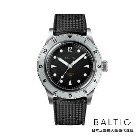 バルチック BALTIC WATCHES アクアスカーフ スチール ベゼル ブラックトロピックラバーベルト SB01 メンズ 男性用 腕時計