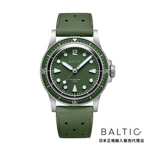 BALTIC WATCHES / �o���`�b�N �A�N�A�X�P�[�v Aquascaphe MK2 Green 37mm ���o�[�X�g���b�v