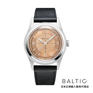�o���`�b�N BALTIC WATCHES HMS 003 �T�[���� �X�P���g���o�b�N �u���b�N�T�t�B�A�[�m ���U�[�x���g �����Y �j���p �r���v