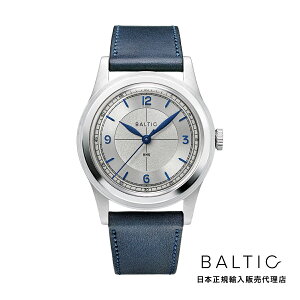 �o���`�b�N BALTIC WATCHES HMS 003 �V���o�[�u���[ �X�P���g���o�b�N �l�C�r�[�u���[ ���U�[�x���g �����Y �j���p �r���v