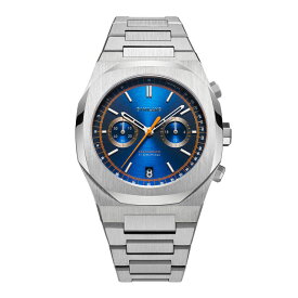 D1 MILANO 日本公式ストア 腕時計 メンズ ブランド D1ミラノ ディーワンミラノ オダックス クロノグラフ 日付 デイト ブルー 青 青文字盤 シルバー