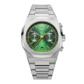 D1 MILANO 日本公式ストア 腕時計 メンズ ブランド D1ミラノ ディーワンミラノ ノーブル クロノグラフ 日付 デイト グリーン ダイアル 緑 緑文字盤 シルバー
