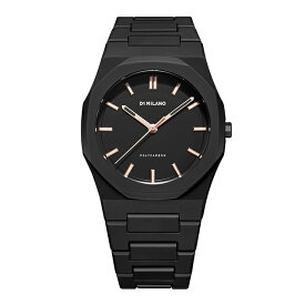 D1 MILANO 日本公式ストア 腕時計 メンズ ブランド D1ミラノ ディーワンミラノ ドーンライト ブラック 黒 黒文字盤 ビジネス シンプル