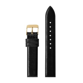 コモノ KOMONO 日本公式ストア 腕時計用 替えベルト ストラップ 16.5mm レザー/ブラック ゴールド 黒 革ベルト 金尾錠
