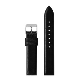 コモノ KOMONO 日本公式ストア 腕時計用 替えベルト ストラップ 16mm レザー/ブラック シルバー 黒 革ベルト
