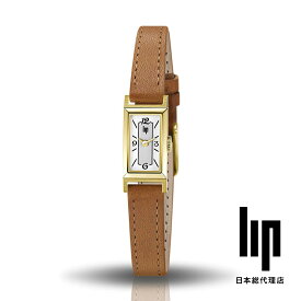 リップ LIP 日本公式ストア 腕時計 レディース ブランド スクエア チャーチル T13 ゴールド ライトブラウンレザー