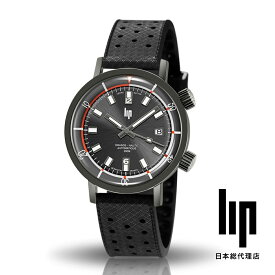 リップ LIP 日本公式ストア 時計 メンズ 腕時計 グランデ ノーティック・スキー オートマティック チタン ブラック ラバー ブラック 黒 シンプル カジュアル 彼氏 夫 息子 プレゼント 誕生日