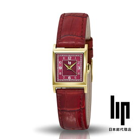 リップ LIP 日本公式ストア チャーチル C18 レッド ゴールド バーガンディレッド レザー 腕時計 レディース ブランド