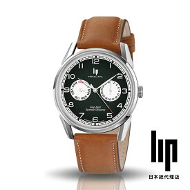 リップ LIP 日本公式ストア ヒマラヤ 40MM デイデイト ダークグリーン ブラウンレザー 腕時計 メンズ ブランド