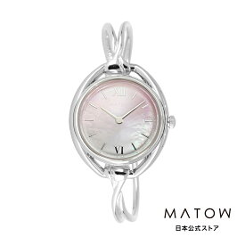 マトウ MATOW 公式ストア 日本総代理店 腕時計 SHIKI ROUND SILVER 撫子 / クロスバングル シルバー レディース 腕時計 ソーラー ウォッチ 女性 小ぶり