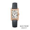MATOW / マトウ Tsuki 朧月 -おぼろづき- / スクエア ローズゴールド レザー サークルローマン