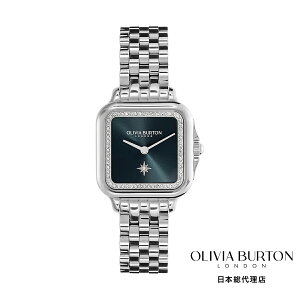 �I���r�A�o�[�g�� ���{���㗝�X �r���v ���f�B�[�X �u�����h �X�N�G�A Olivia Burton �N���V�b�N 28mm �O���u�i�[ �u���[ & �V���o�[ �u���X���b�g �E�H�b�`