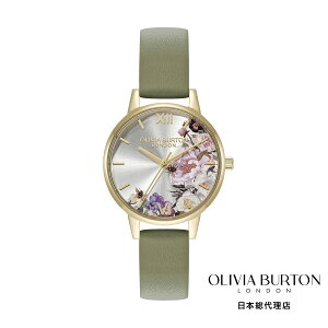 OLIVIA BURTON / �I���r�A�E�o�[�g�� �C���X�g���[�e�b�h�t���[���� - �~�f�B �A�C�{���[ �S�[���h �Z�[�W�O���[�� ���U�[