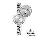 Vivienne Westwood / ヴィヴィアンウエストウッド オーブ ボタン - レディース シルバー ダイヤル & シルバー リンク チェーン ブレスレット