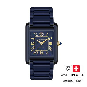 WATCHPEOPLE / �E�H�b�`�s�[�v�� WP6 - �N���A - �V���C�j�[ - �~�b�h�i�C�g�u���[ - MEDIUM 27x38mm