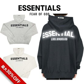 【最大30%OFFクーポン】ESSENTIALS fog essentials パーカー FEAR OF GOD エッセンシャルズ プルオーバーパーカー バックプリント 3M Los angeles LOGO PULLOVER HOODIE 男女兼用 送料無料 正規品 FOG - FEAR OF GOD