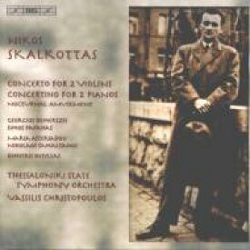 【輸入盤】 スカルコッタス、ニコス（1904-1949） / 2つのヴァイオリンのための協奏曲、2台のピアノのための協奏曲、夜の愉しみ　フリストプーロス＆テッサロニキ国立響、他 【CD】