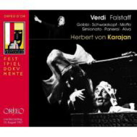 【輸入盤】 Verdi ベルディ / 『ファルスタッフ』全曲　カラヤン＆ウィーン・フィル、ゴッビ、シュヴァルツコップ、他（1957　モノラル）（2CD） 【CD】