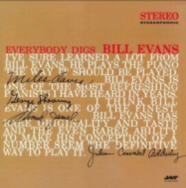 Bill Evans (Piano) ビルエバンス / Everybody Digs Bill Evans (アナログレコード / Jazz Wax) 【LP】