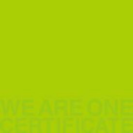 TRICERATOPS トライセラトップス / WE ARE ONE -CERTIFICATE- 【CD】