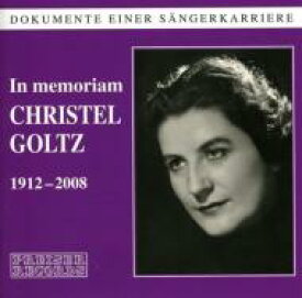 【輸入盤】 Christel Goltz In Memoriam 【CD】
