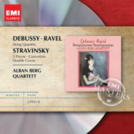 【輸入盤】 Debussy/Ravel / ドビュッシー：弦楽四重奏曲、ラヴェル：弦楽四重奏曲、ストラヴィンスキー：3つの小品、コンチェルティーノ、二重カノン　アルバン・ベルク四重奏団 【CD】