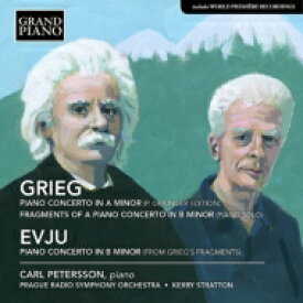 【輸入盤】 Grieg グリーグ / グリーグ：ピアノ協奏曲（グレインジャー＆グリーグ改訂版）、エヴユ：グリーグの断章によるピアノ協奏曲　ペテルソン、ストラットン＆プラハ放送響 【CD】