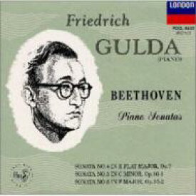 Beethoven ベートーヴェン / ピアノ・ソナタ第4番、第5番、第6番　グルダ（1955） 【CD】